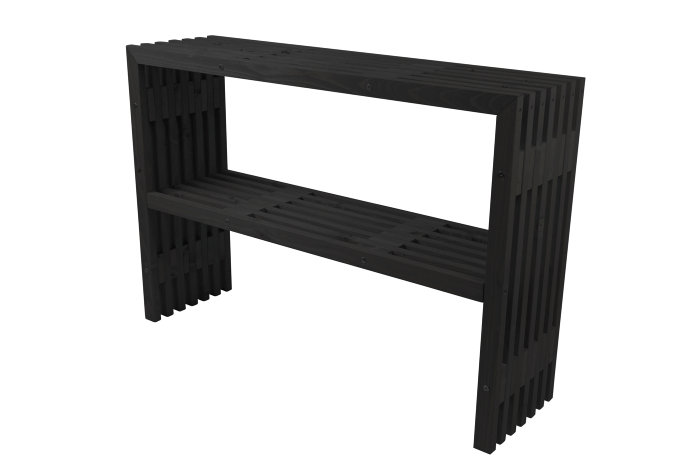 Plantebord svart 115 × 32 × 80 cm